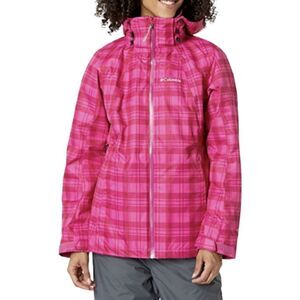 LIKE NEW Columbia Whirlibird Interchange Jacket Deep Blush Plaid Size M